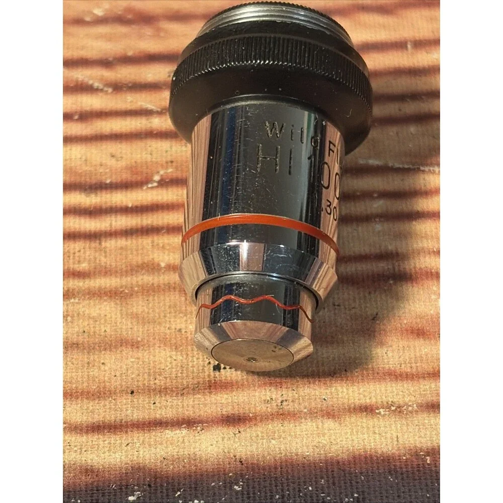 WILD HEERBRUGG 100X FLUOTAR OBJECTIVE MICROSCOPE LENS M20 M11